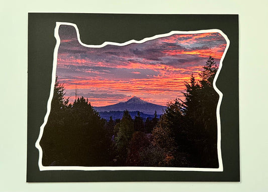 Sunrise Mt Hood Oregon Mat